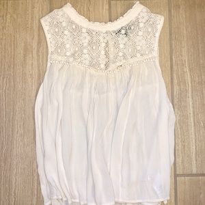 White high neck blouse